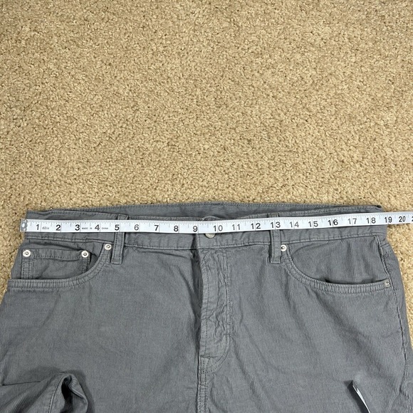 Outerknown Corduroy Pants Men’s Sz 38x30 Grey Casual Straight EUC - Picture 8 of 8